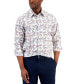 Фото #1 товара Men's Lance Regular-Fit Stretch Floral-Print Button-Down Shirt, Created for Macy's