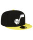 Фото #4 товара Men's Black, Yellow Utah Jazz 2-Tone 59FIFTY Fitted Hat