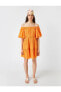 Фото #3 товара Платье Koton Mini с открытыми плечами и объемными рукавами