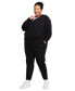 Фото #3 товара Plus Size Sportswear Chill Terry Slim-Fit High-Waist French Terry Sweatpants