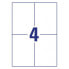 Фото #3 товара Avery Zweckform Avery 6124 - White - Rectangle - Permanent - 105 x 148 - A4 - Paper