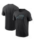 Фото #2 товара Men's Black Carolina Panthers Primary Logo T-shirt