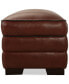 Фото #8 товара Myars Leather Ottoman, Created for Macy's