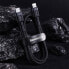 Фото #13 товара Wytrzymały nylonowy kabel przewód USB-C PD Iphone Lightning 18W QC3.0 1m czarny-szary