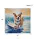Фото #8 товара Beach Dogs Corgi Canvas Wall Art