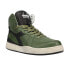 Фото #3 товара Diadora Mi Basket Used High Top Mens Green Sneakers Casual Shoes 158569-C2341