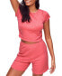 ფოტო #1 პროდუქტის Women's Lilliana T-Shirt & Short Set