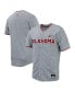 ფოტო #1 პროდუქტის Men's Gray Oklahoma Sooners Replica Full-Button Baseball Jersey