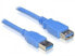 Фото #2 товара Delock USB 3.0 male/female A/A - 3m - 3 m - USB A - USB A - Male/Female - 5000 Mbit/s - Blue