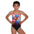 SPEEDO Polka Melt Placement Vback Swimsuit