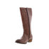 Фото #8 товара Roan by Bed Stu Ellia F858034 Womens Brown Leather Zipper Knee High Boots