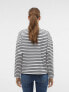 Vero Moda raglan jersey top with long sleeves in navy stripe Синий, XL - фото #3