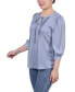 ფოტო #3 პროდუქტის Women's Elbow Sleeve Satin Blouse