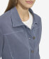 ფოტო #3 პროდუქტის Women's Soft Stretch Twill Button Front Jacket