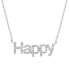 ფოტო #4 პროდუქტის EFFY® Diamond Happy 18" Pendant Necklace (1/5 ct. t.w.) in Sterling Silver