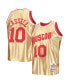 ფოტო #1 პროდუქტის Men's Sam Cassell Gold Houston Rockets 75th Anniversary 1993-94 Hardwood Classics Swingman Jersey