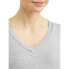 Oh! Mamma T-Shirt 2X Women's Grey V-Neck Flattering Side Ruching Solid Print