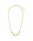 Sterling Forever gold-Tone or Silver-Tone Beaded and Cultured Pearl Sylvie Statement Necklace