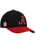 ფოტო #2 პროდუქტის Men's Black, Crimson Alabama Crimson Tide Two-Tone Reflex Hybrid Tech Flex Hat