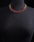 Фото #4 товара Color Crystal Large Link Collar Necklace, 18" + 3" extender, Created for Macy's