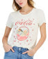 ფოტო #3 პროდუქტის Women's Coke Santa Snow Crewneck T-Shirt