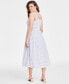 Women's Printed Smocked-Bodice Midi Dress, Created for Macy's