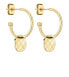 Фото #1 товара Gold-plated round earrings 3in1 TJ-0056-E-18