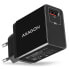 Фото #1 товара AXAGON ACU-QC19 Ladegerät, 1x USB-A, QC3.0/AFC/FCP/Smart 5V / 1,3A, 19W - schwarz