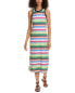 Sol Angeles Samba Stripe Midi Dress Women's White L