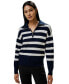 Navy Blue and White Stripes