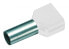 Cimco 182434 - Wire end sleeve - Tin - Straight - Metallic - White - Copper - 0.75 mm²