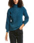 70/21 Cable Knit Sweater Women's Blue Os - фото #1