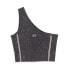 Фото #2 товара Puma Nyc Remix Scoop Neck Crop Tank Top Womens Grey Casual Athletic 62451413