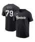 Фото #4 товара Men's Jose Abreu Black Chicago White Sox City Connect Name and Number T-shirt