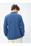 Fermuarlı Sweatshirt Cep Detaylı Yuvarlak Yaka Çıtçıt Düğmeli Şardonlu