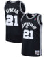 Фото #1 товара Men's Tim Duncan Black San Antonio Spurs 1998-99 Hardwood Classics Swingman Jersey