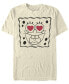 Фото #1 товара Men's SpongeBob Line Face Short Sleeve Crew T-shirt