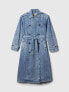 Longline Icon Denim Trench Jacket