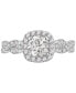 ფოტო #3 პროდუქტის GIA Certified Diamond Halo Engagement Ring (1 ct. t.w.) in 14k White Gold