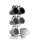 Фото #11 товара Diamond Waves Mug Set with Stand, 6 Pieces