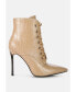 Фото #1 товара Women's escala croc lace-up stiletto boots