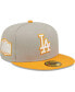 Фото #2 товара Men's Gray, Orange Los Angeles Dodgers 2020 World Series Cooperstown Collection Undervisor 59FIFTY Fitted Hat