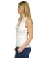 Фото #8 товара Women's Linen Sleeveless Button-Front Top