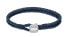 Фото #1 товара Stylish blue leather bracelet 1580293