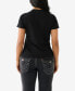 Фото #2 товара Women's Short Sleeve Ombre Crystal Arch Logo T-shirt