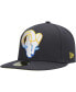 Фото #5 товара Men's Graphite Los Angeles Rams Color Dim 59FIFTY Fitted Hat