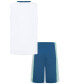 ფოტო #12 პროდუქტის Little Boys Double Flight Tank Top and Shorts Set