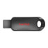 SanDisk Cruzer Snap, 128 GB, USB Type-A, 2.0, Slide, 6.1 g, Black