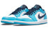 Фото #3 товара Jordan Air Jordan 1 low "unc" 减震防滑耐磨 低帮 复古篮球鞋 男款 北卡蓝 / Кроссовки Jordan Air Jordan 553558-144