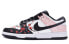 Фото #1 товара 【定制球鞋】 Nike Dunk Low Retro 云锦鸳鸯 手绘喷绘 中国风 低帮 板鞋 男款 黑白 / Кроссовки Nike Dunk Low DD1391-100